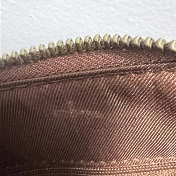 Frye and Co. Dark Brown Embossed Zipped Crossbody Bag - Picture 5 of 8